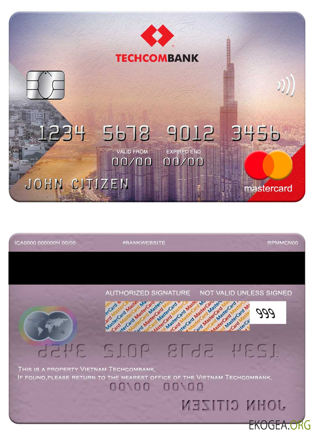 Carte Mastercard Vietnam Techcombank